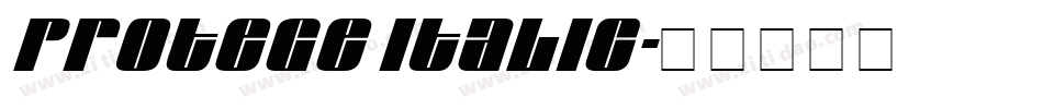 Protege Italic字体转换